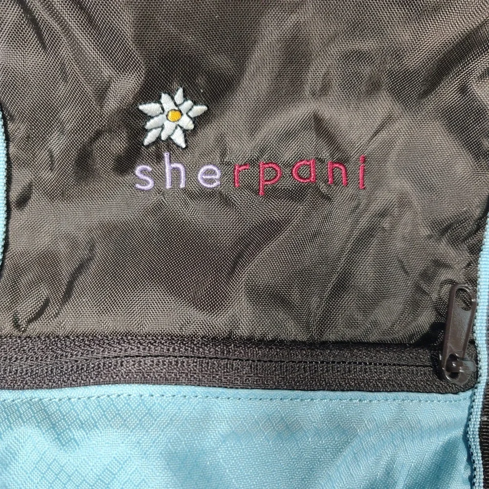 Sherpani Tote Backpack Blue Brown Packable VIA Nylon Lightweight Travel Womens - Picture 2 of 13